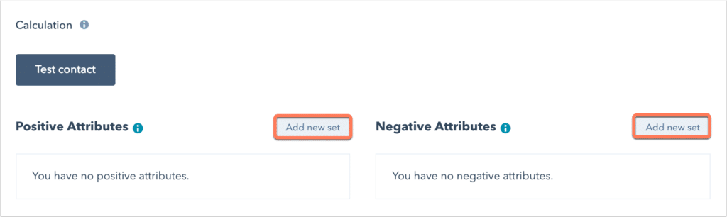 Hubspot Lead Scoring: Positive And Negative Attributes Setup