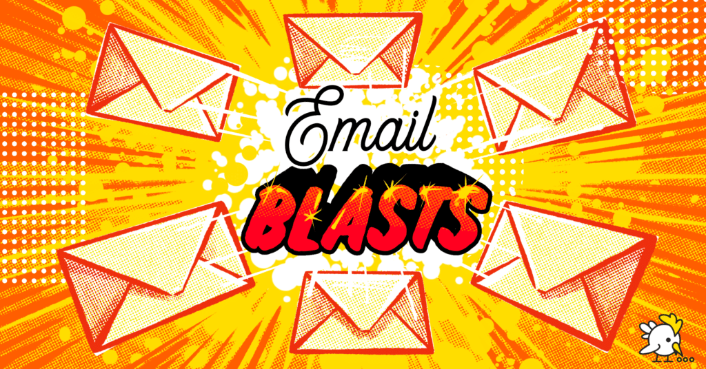 Illustration Of Email Blasts