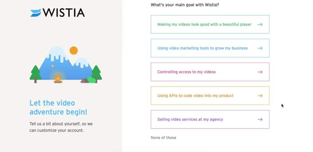 Customer Marketing Example Wistia Onboarding Goals