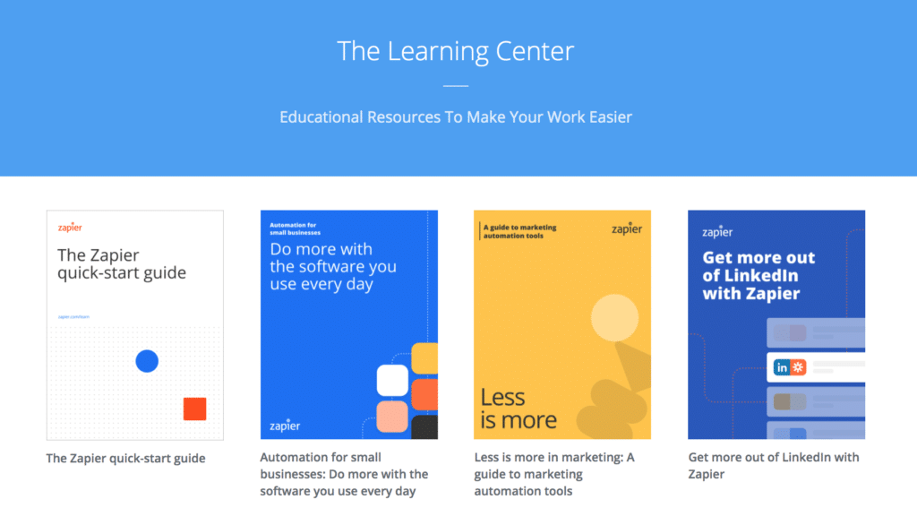 Customer Marketing Example Zapier Learning Center