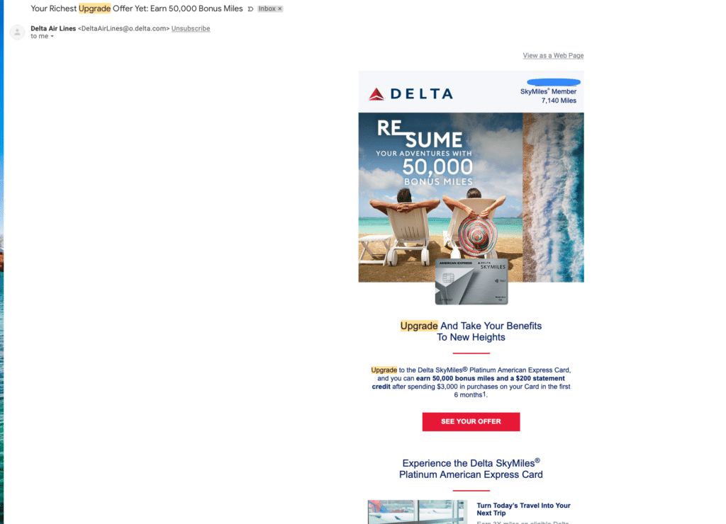 Best Upsell Examples: Delta