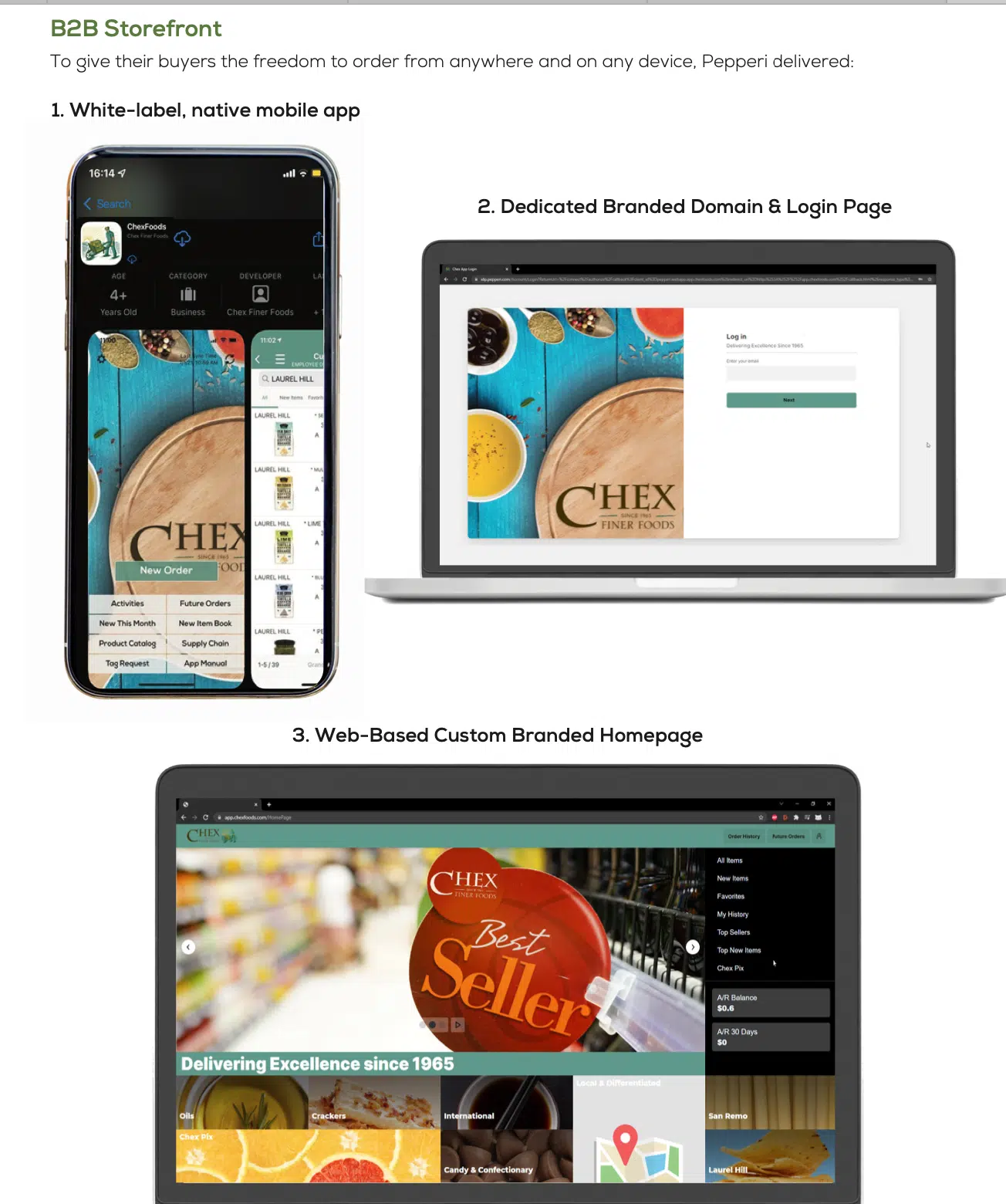 Pepperi Case Study — Product View