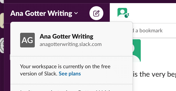 Screenshot Of Slack: Plg Company Examples