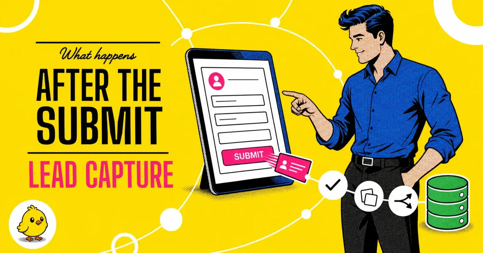 Lead Capture Software Illustration: A Form Submission Travelling Through Validation, Dedup And Routing Before Reaching The Crm