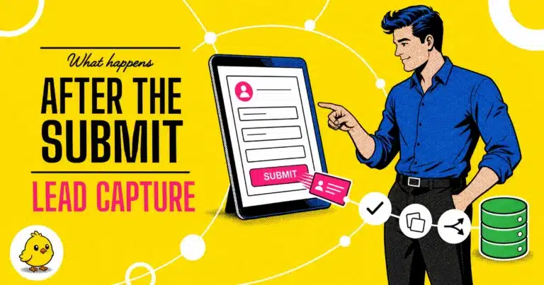 Lead Capture Software Illustration: A Form Submission Travelling Through Validation, Dedup And Routing Before Reaching The Crm